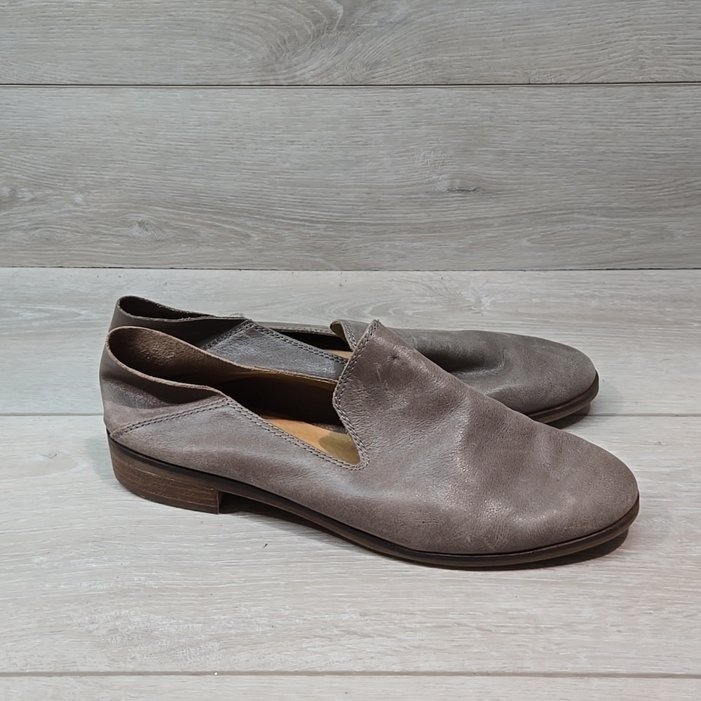 Lucky Brand Women Cahill Leather Loafer Slip on shoes sz 7.5M